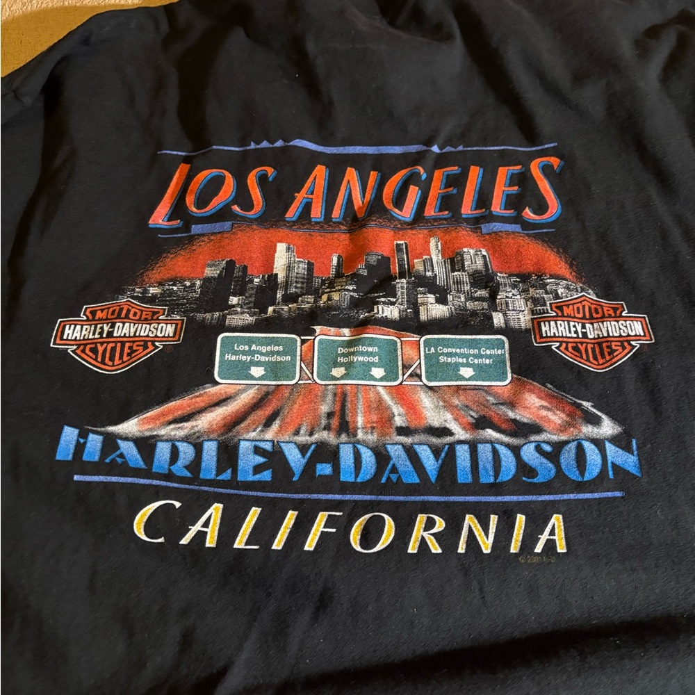 Harley-Davidson Black and Blue Los Angeles Shirt